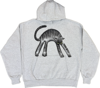 S - Airbrushed Cat Hoodies