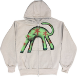 S - Airbrushed Star Cat Hoodies