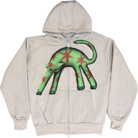 S - Airbrushed Star Cat Hoodies