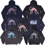 S - Airbrushed Dark Cat Hoodies