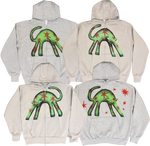 S - Airbrushed Star Cat Hoodies