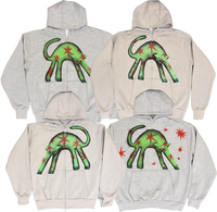S - Airbrushed Star Cat Hoodies