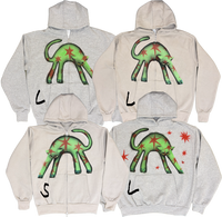 S - Airbrushed Star Cat Hoodies