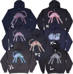 S - Airbrushed Dark Cat Hoodies
