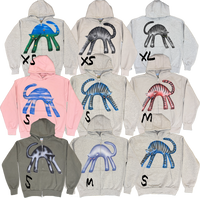 S - Airbrushed Cat Hoodies